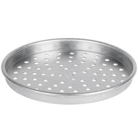 American Metalcraft PHA90091.5 9" x 1 1/2" Perforated Heavy Weight Aluminum Tapered / Nesting Pizza Pan