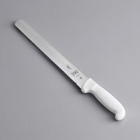Mercer Culinary Ultimate White® 11" Serrated Edge Slicer Knife M18140