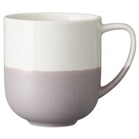 Luzerne Hamptons by 1880 Hospitality HO1330030WH 11 oz. White / Gray Speckle Porcelain Coffee Mug - 36/Case