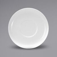 Sant'Andrea Montague by 1880 Hospitality W6000000500 6" White Bone China Saucer - 36/Case