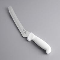 Mercer Culinary M18135 Ultimate White® 8" Offset Wavy Edge Bread Knife