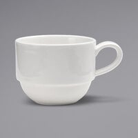 Sant'Andrea Cromwell by 1880 Hospitality W6030000530 8.5 oz. Warm White Stackable Porcelain Cup - 36/Case