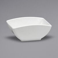 Sant'Andrea Cromwell by 1880 Hospitality W6030000900 4 1/8" x 2 3/4" Warm White Porcelain Sugar Caddy - 36/Case