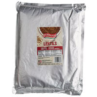 Furmano's 6.7 lb. Fully Cooked Lentil Pouch - 6/Case