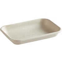 Eco-Products EP-NSCRC12 WorldView 7" x 5" 12 oz. Natural Sugarcane Rectangular Take-Out Container - 400/Case
