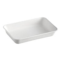 Eco-Products EP-SCRC107 WorldView 10" x 7" White Sugarcane Rectangle Take-Out Container - 200/Case
