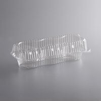 Choice 3-Compartment Clear PET Plastic 4 oz. Cupcake / Muffin Container - 25/Case