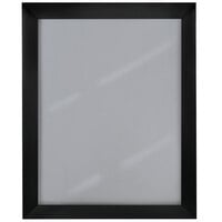 Aarco SN1185BK 8 1/2" x 11" Black Aluminum Snap Frame with Mitered Corners