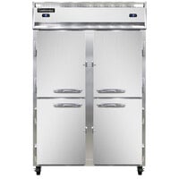 Continental Refrigerator 2RFN-HD 52" Half Door Dual Temperature Reach-In Refrigerator / Freezer