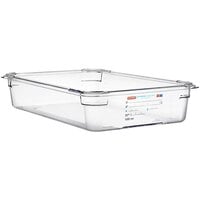 Araven 09827 Full Size Clear Polycarbonate Food Pan - 4" Deep