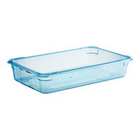 Araven 07827 Full Size Blue ABS Plastic Food Pan - 4" Deep