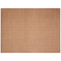 Front of the House XPM069COV83 Metroweave 16" x 12" Canyon Basketweave Woven Vinyl Rectangle Placemat - 12/Pack