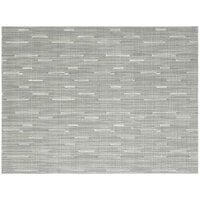 Front of the House XPM065HBV83 Metroweave 16" x 12" Ocean Rush Woven Vinyl Rectangle Placemat - 12/Pack