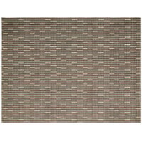 Front of the House XPM031MUV83 Metroweave 16" x 12" Multi Urban Woven Vinyl Rectangle Placemat - 12/Pack