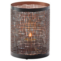 Hollowick 6317 Chantilly Black and Copper Perforated Metal Lamp