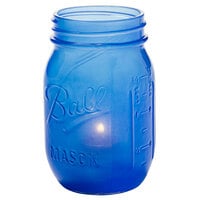 Hollowick 1600SDBL Firefly Dark Blue Satin Jar