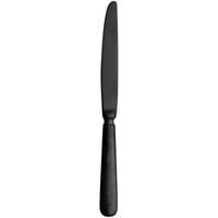 Sola MB251 Baguette Vintage Black 8" 18/10 Stainless Steel Extra Heavy Weight Dessert Knife by Arc Cardinal - 12/Case
