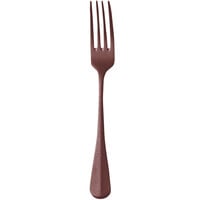 Sola FM579 Baguette Vintage Copper 7 3/8" 18/10 Stainless Steel Extra Heavy Weight Dessert Fork by Arc Cardinal - 12/Case