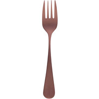 Sola FM584 Baguette Vintage Copper 5 3/4" 18/10 Stainless Steel Extra Heavy Weight Cake Fork by Arc Cardinal - 12/Case
