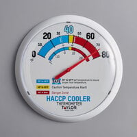 Taylor 5680 13 1/4" HACCP Cooler / Freezer Wall Thermometer