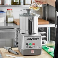 Robot Coupe BLIXER4 High-Speed 4.7 Qt. / 4.5 Liter Stainless Steel Batch Bowl Food Processor - 1 1/2 hp