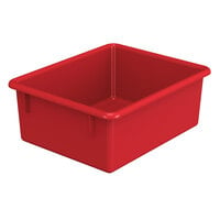 Jonti-Craft 8070JC 13 1/2" x 11" x 5 1/4" Red Plastic Tub for Tub Units