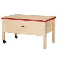 Jonti-Craft Baltic Birch 2867JC 36 1/2" x 23" x 20" Toddler-Height Mobile Wood Space Saver Sensory Table