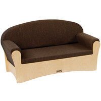 Jonti-Craft Baltic Birch 3770JC Komfy 42 1/2" x 19 1/2" x 23" Espresso Children's Wood Sofa