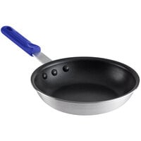 Choice 8" Aluminum Non-Stick Fry Pan with Blue Silicone Handle