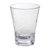 Front of the House ADO004CLT23 Drinkwise 14 oz. Hammered Tritan™ Plastic Double Rocks / Old Fashioned Glass - 12/Pack
