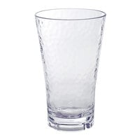 Front of the House AHB007CLT23 Drinkwise 16 oz. Hammered Tritan™ Plastic Highball Glass - 12/Pack