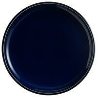 Acopa Keystone 12 1/2" Azora Blue Stoneware Coupe Plate - 12/Case
