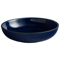 Acopa Keystone 8" Azora Blue Stoneware Coupe Low Bowl - 24/Case