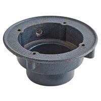 Zurn Elkay P415-4NH-P-SA Cast Iron Floor Drain Body with 4" No-Hub Outlet and 1/2" Trap Primer Connection for Z415 Series Drains, Drilled for Stabilizer Assembly