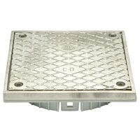 Zurn Elkay LC-CS06SS 6" Square Stainless Steel Floor Drain Access / Cleanout Head for LC Series Modular Drain System