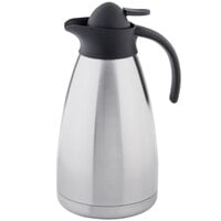 Tablecraft 10298 50 oz. Stainless Steel Insulated Coffee Carafe / Server