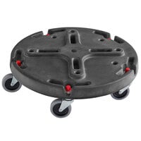 Toter WDL10-00BLK Black Caster Dolly for 32, 44, and 55 Gallon Round Trash Cans