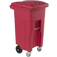Toter RMC32-00RED Red 32 Gallon Rectangular Wheeled Medical Waste Cart