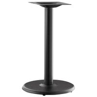 Lancaster Table & Seating Excalibur 18" Round Black Outdoor Table Base with Standard Height Column