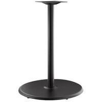 Lancaster Table & Seating Excalibur 30" Round Black Outdoor Table Base with Bar Height Column