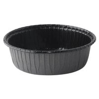 Solut 13810 8 oz. Take, Bake, and Show Oven Safe Black Round Rolled Rim Cup - 720/Case