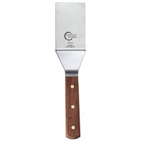 Mercer Culinary M18430 Praxis® 4" x 2 1/2" Square Edge Turner with Rosewood Handle
