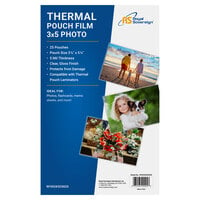 Royal Sovereign RF053X5C0025 3 1/2" x 5 1/2" Card Thermal Laminating Pouch - 25/Pack