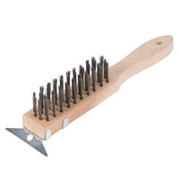 Thunder Group 11" Wire Grill / Oven Brush with Scraper
