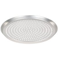American Metalcraft SPTDEP15 15" x 1" Super Perforated Tin-Plated Steel Tapered / Nesting Deep Dish Pizza Pan