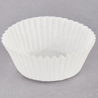 Hoffmaster 1 5/8" x 15/16" White Fluted Mini Baking Cup - 10000/Case