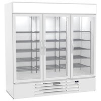 Beverage-Air MMR72HC-1-W-WINE MarketMax 75" White Glass Door Wine Refrigerator