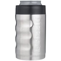 Grizzly 12 oz. Double Wall Brushed Stainless Steel Grip Can