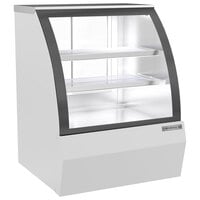 Beverage-Air CDR3HC-1-W 37" Curved Glass White Refrigerated Bakery / Deli Display Case