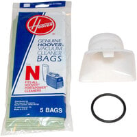 Hoover 4010050N Type N Pack of Disposable Vacuum Bags and Adapter Kit for Hoover PortaPower Lightweight Vacuums